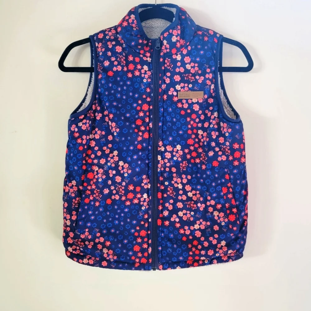 BUFFALO | Reversible girl's vest Floral Print Size Medium